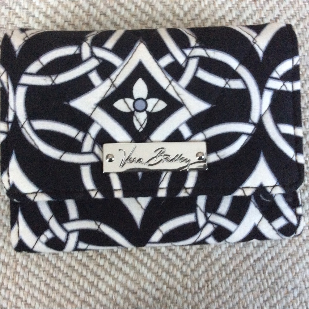 Hard to find black and white VERA BRADLEY trifold
